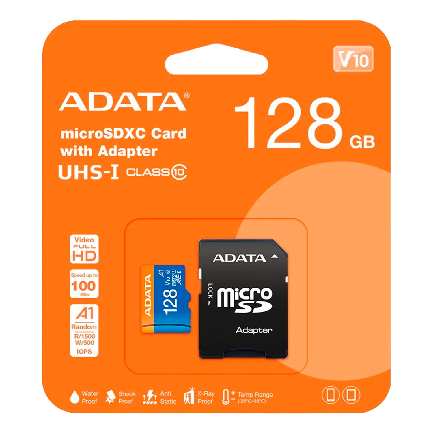 Tarjeta de Memoria Adata MicroSDXC con Adaptador UHS-I CLASS 10