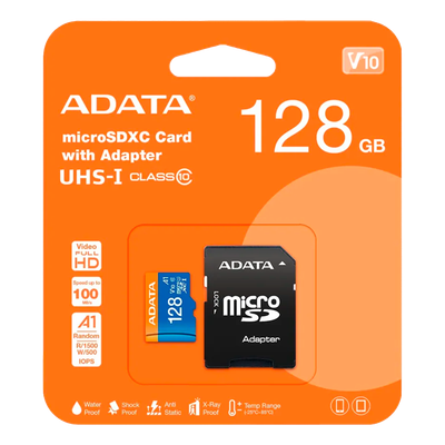 Tarjeta de Memoria Adata MicroSDXC con Adaptador UHS-I CLASS 10