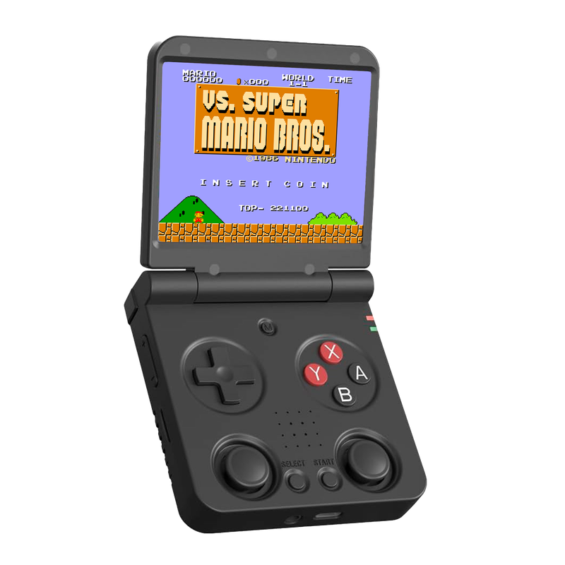 Miyoo Flip V2 - Consola Portátil - 40.000 Juegos + Estuche de Transporte