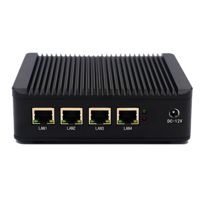 Mini PC Industrial Pfsense Fanless Firewall N100 Quad Core Multilan SPF Quad LAN