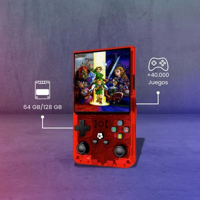 RetroBox R36 Max - Consola Portátil - Pantalla Extendida - +40.000 Juegos