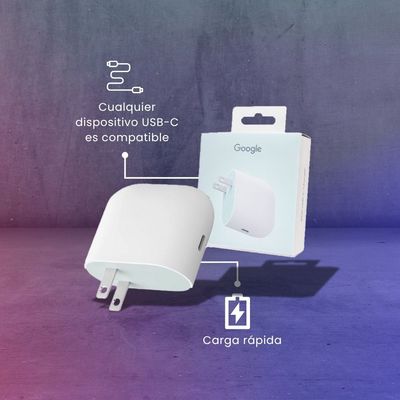 Cargador Tipo C Google 45w Pd Carga Rapida Original 110/220v