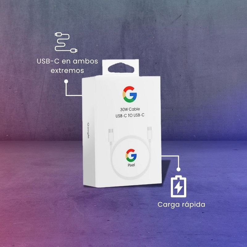 Cable Google Pixel 45w Cable Original PD Carga Rápida 1m