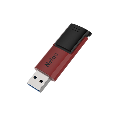 Pendrive Netac U182 USB 3.0 128 GB Retractil Negro Rojo