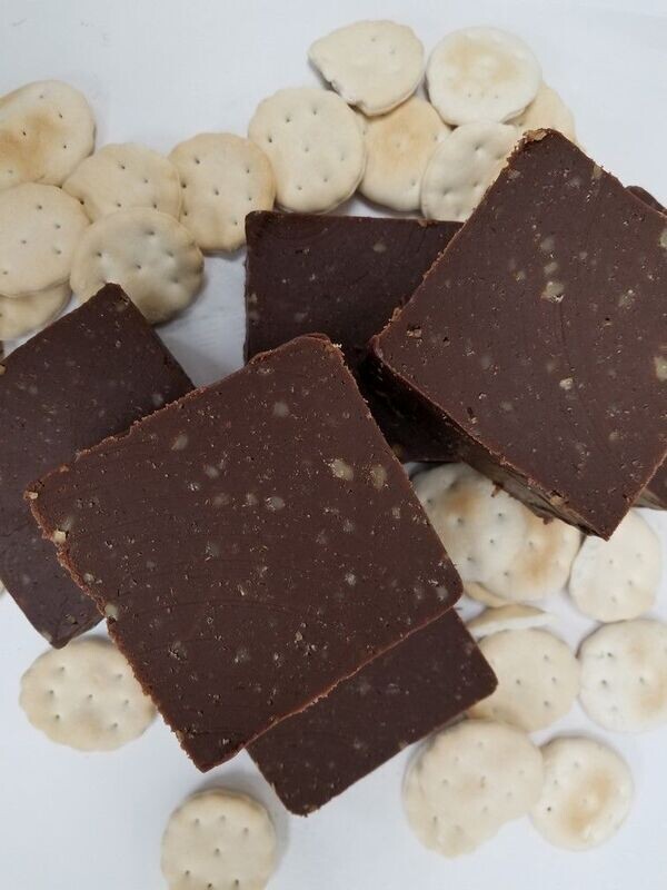 Chocolate Cheese Fudge with Walnuts