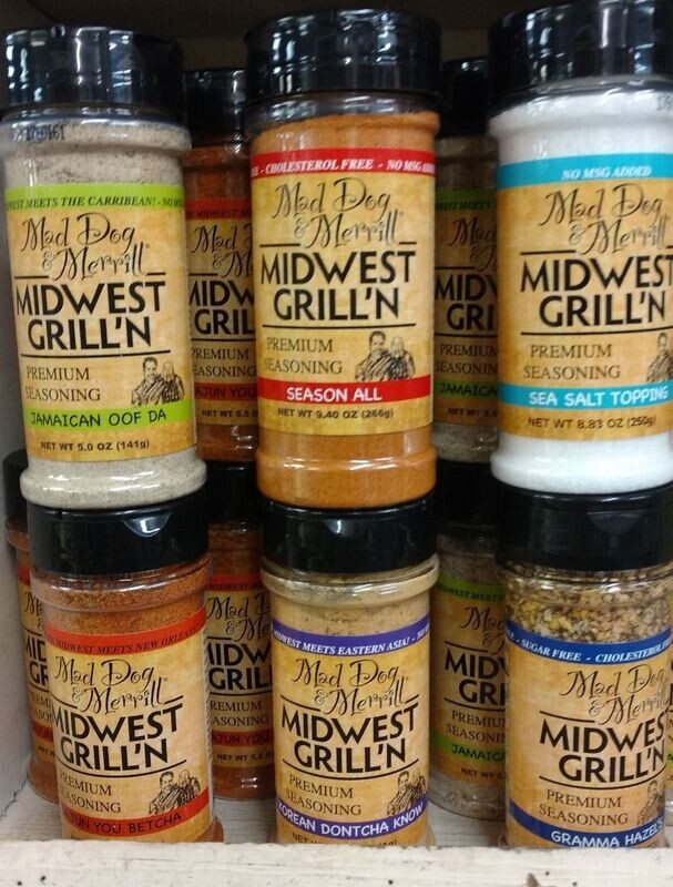 Mad Dog & Merrill Midwest Grill'n Seasonings