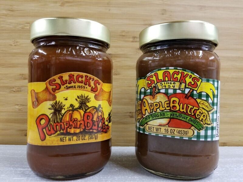 Slack's Pumpkin & Apple Butter 9.5oz Jars