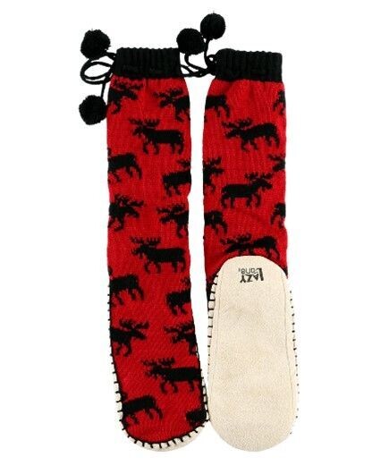 LazyOne Classic Moose Adult Mukluk Slipper