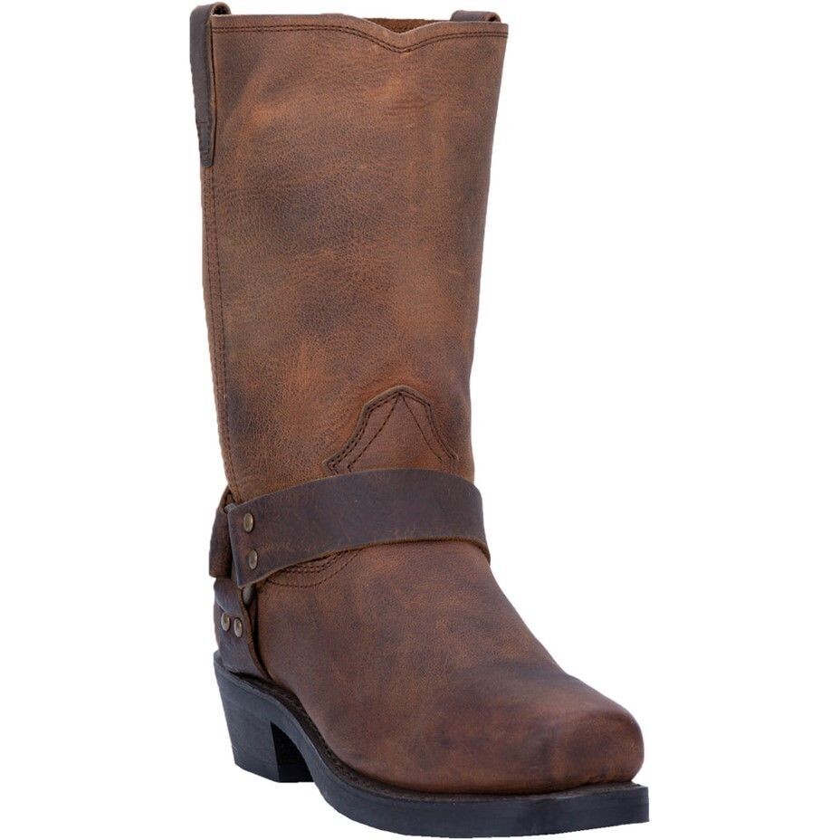 DINGO LEATHER HARNESS BOOT - BROWN #DI 19076
