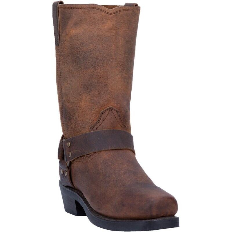 DINGO LEATHER HARNESS BOOT - BROWN #DI 19076
