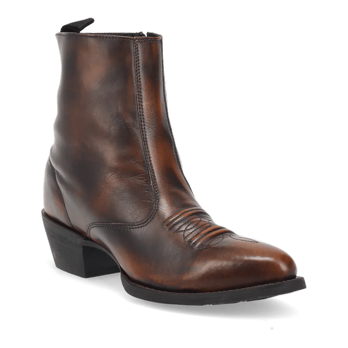LAREDO ZIPPER DRESS BOOT - BROWN #62074
