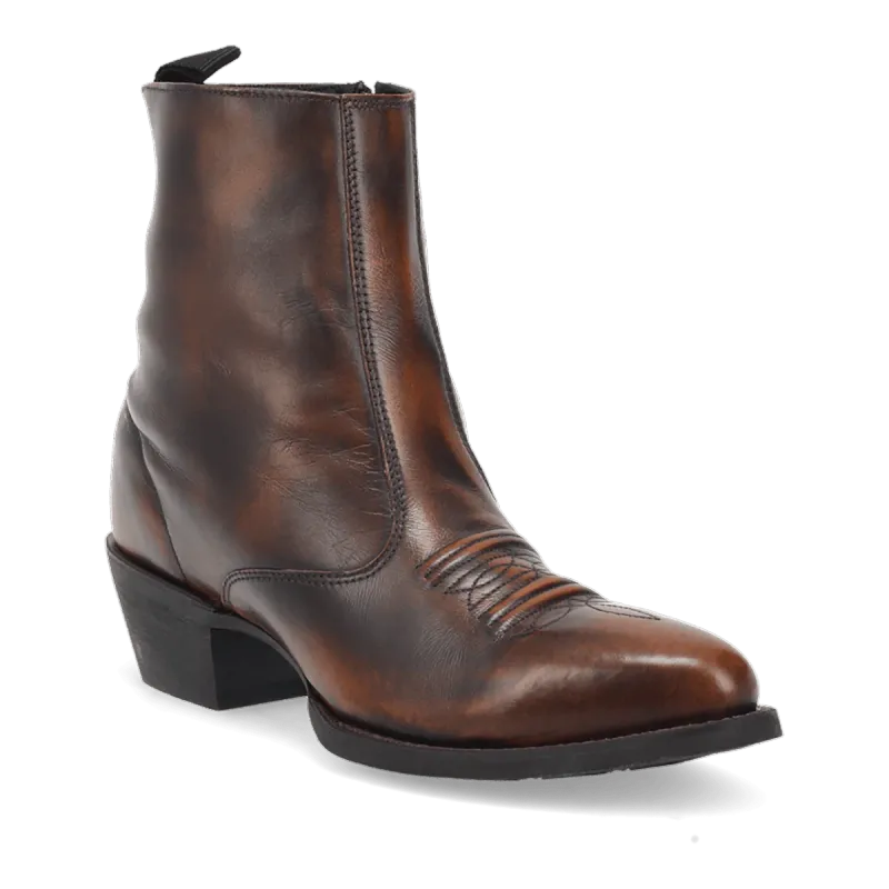 LAREDO ZIPPER DRESS BOOT - BROWN #62074
