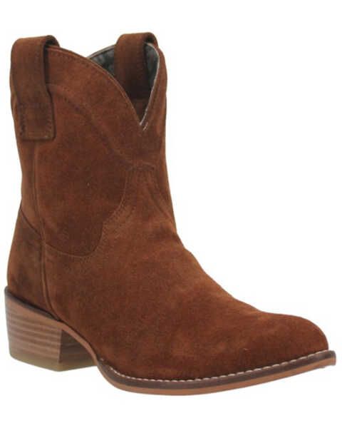 DINGO WOMAN'S BOOT "TUMBLEWEED" BROWN SUEDE #DI561
