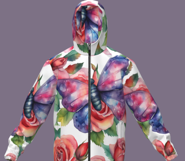 butterfly lightweight windbreaker