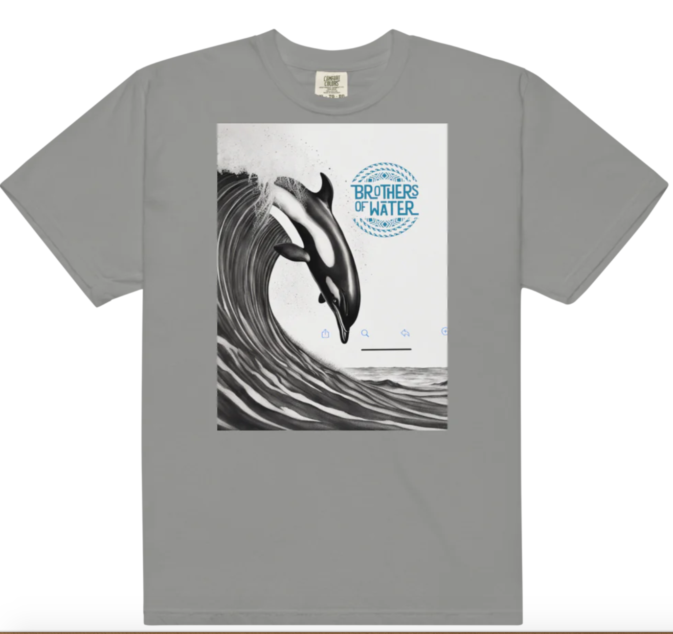 short sleeve dolphin and logo