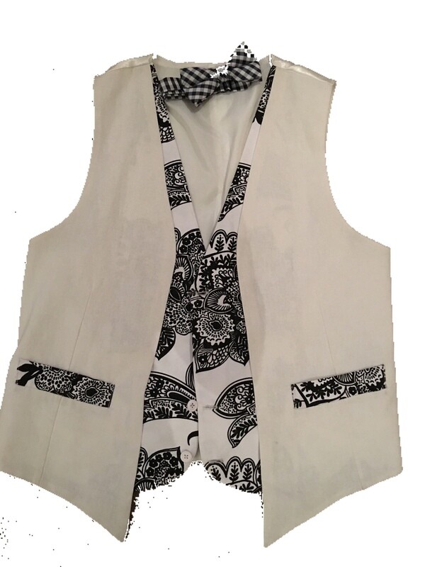 Aquatilium paisley double waistcoat