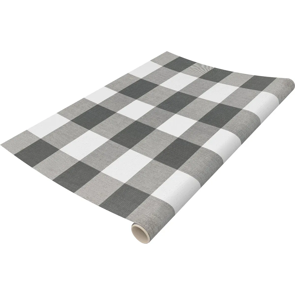 Gray Buffalo Check Paper Table Runner