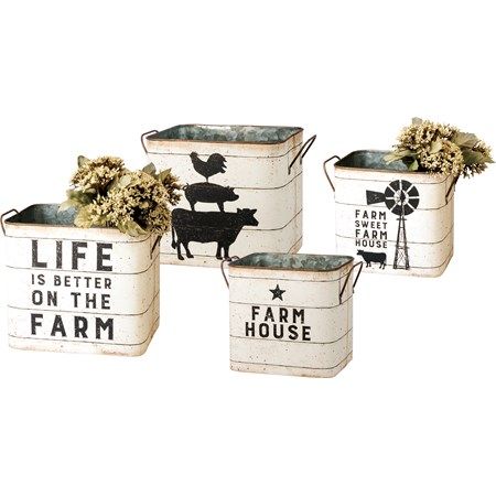 Farm House / Farm Sweet Farm House Bin Set
