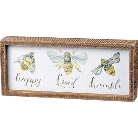Bees Inset Box Sign