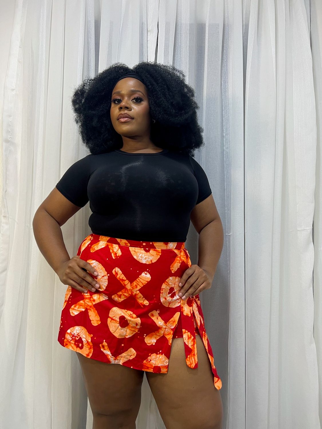 Ankara Tribal Print Skort