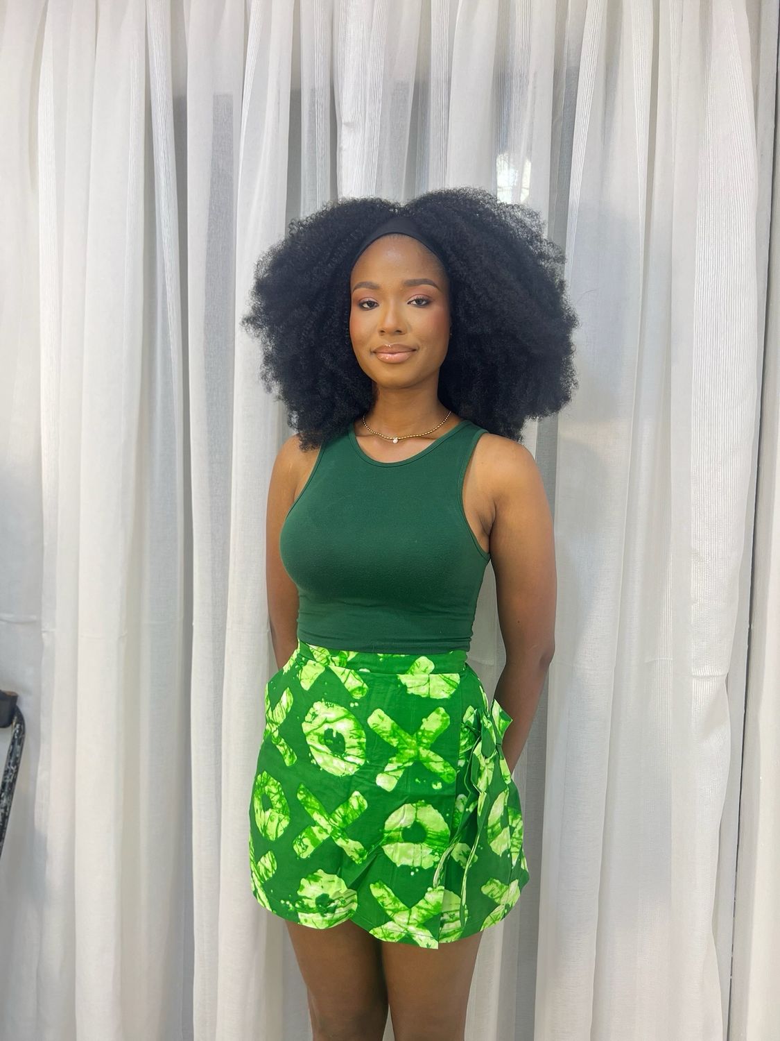 Ankara Tribal Print Skort