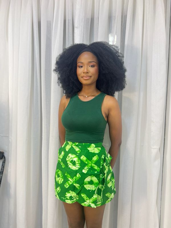 Ankara Tribal Print Skort