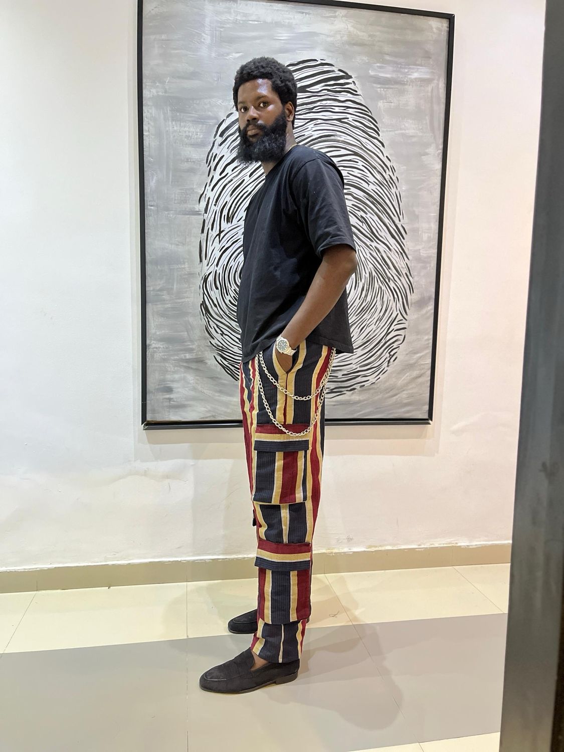Male Asooke Cargo Pants