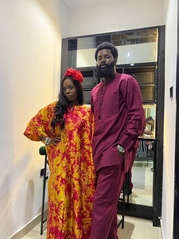 Boubou &amp; Kaftan Matching Set