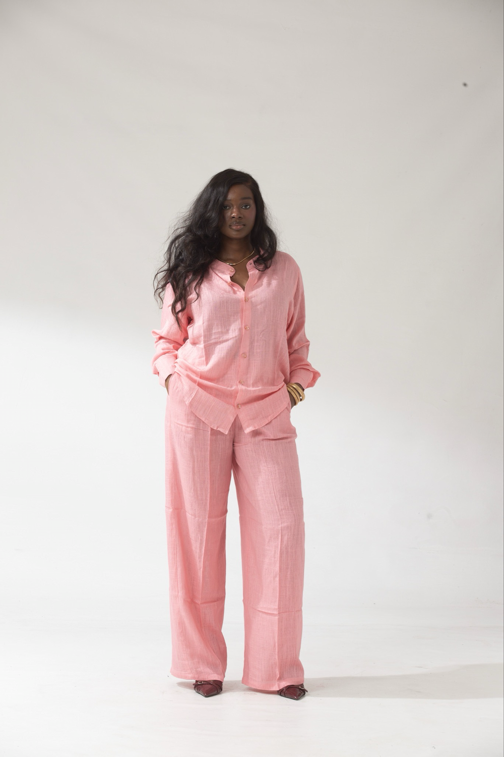 UK Special- Linen Two Piece Set