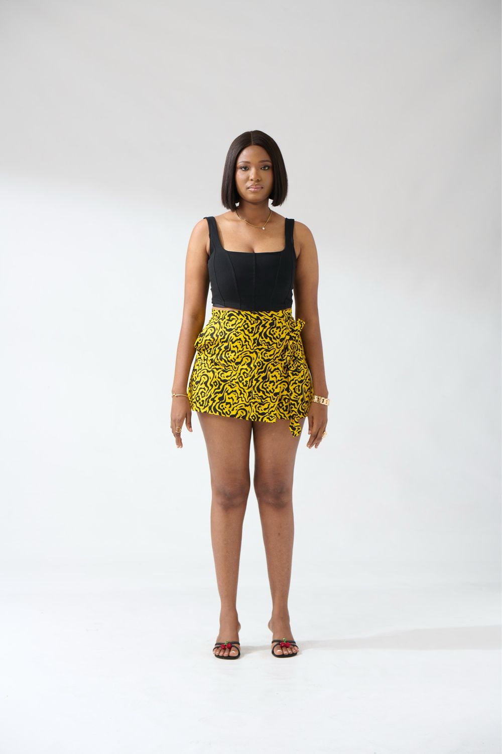 Ankara Tribal Print Skort