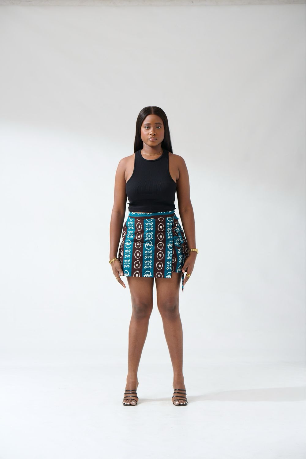 Ankara Tribal Print Skort