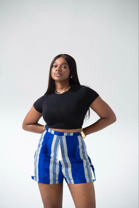 Aso-oke Tassel Shorts