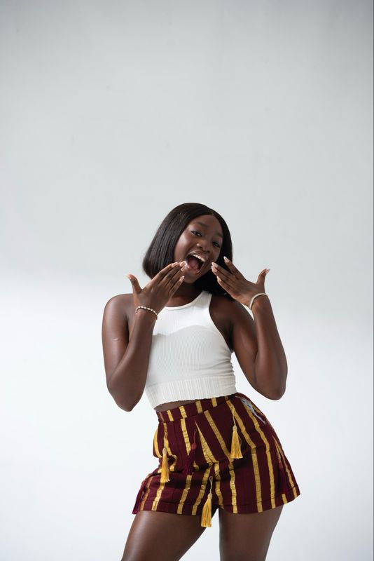 Aso-oke Tassel Shorts