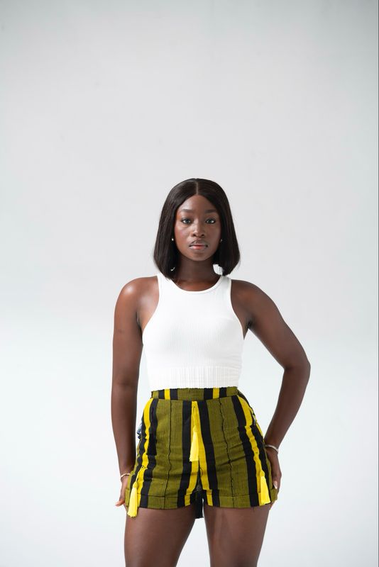 Aso-oke Tassel Shorts