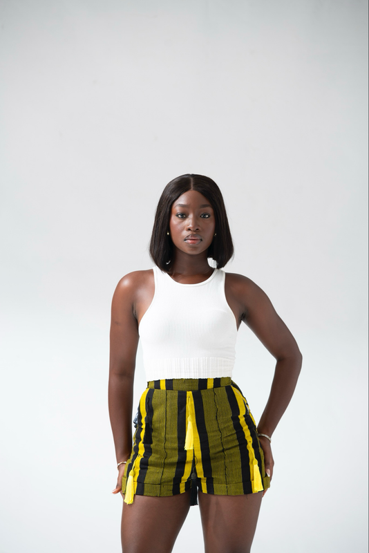 Aso-oke Tassel Shorts