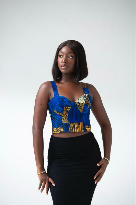 Ankara Corset Top