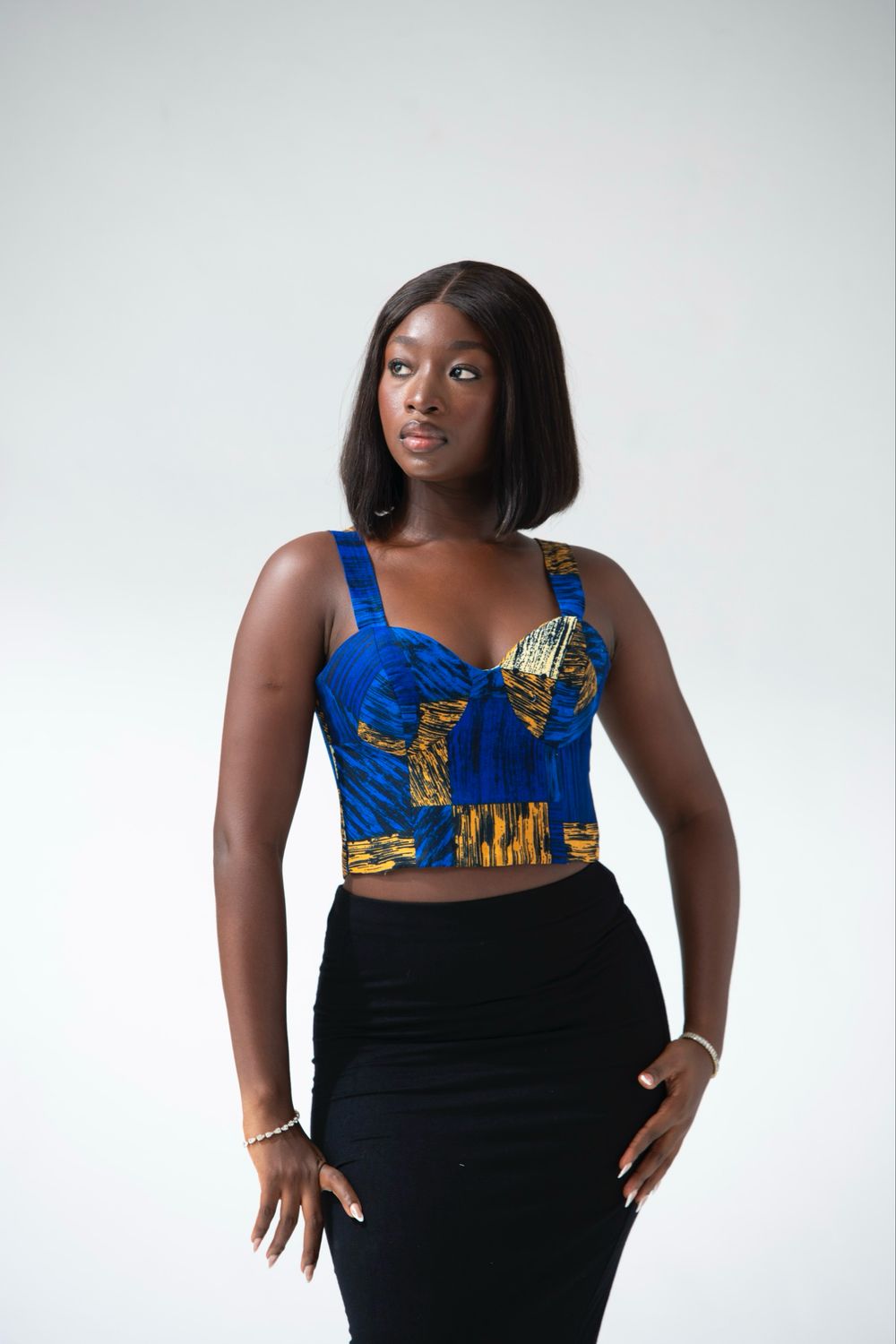 Ankara Corset Top