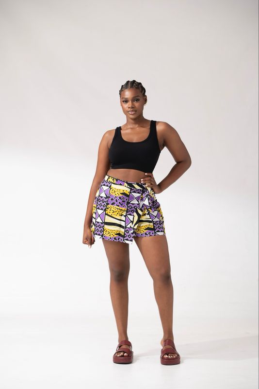 Ankara Tribal Print Skort