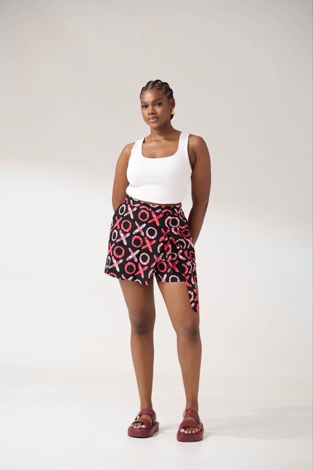 Ankara Tribal Print Skort