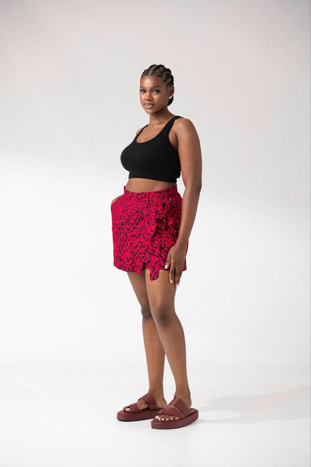 Ankara Tribal Print Skort