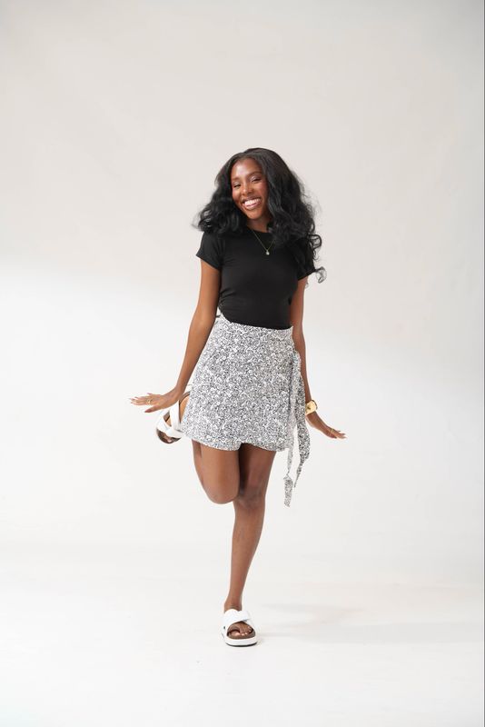 Ankara Tribal Print Skort