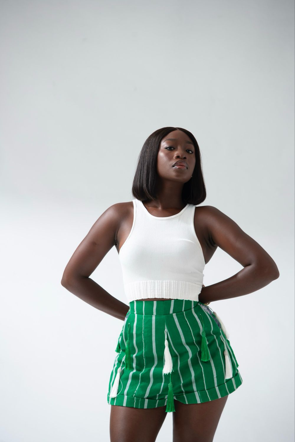 UK Special - Aso-oke Tassel Shorts