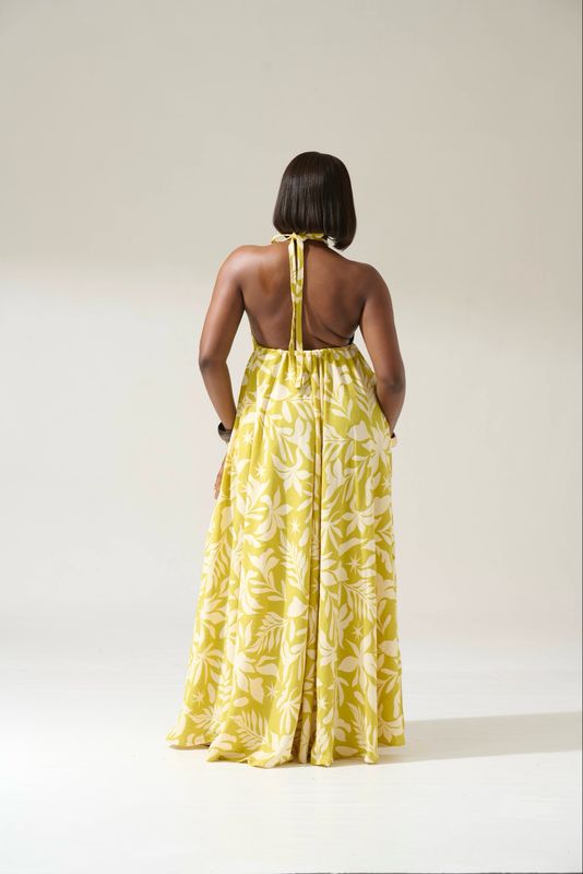 Yellow Floral Sundress