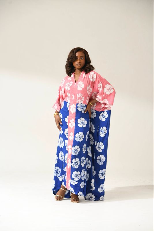 Adire Blended Kaftan