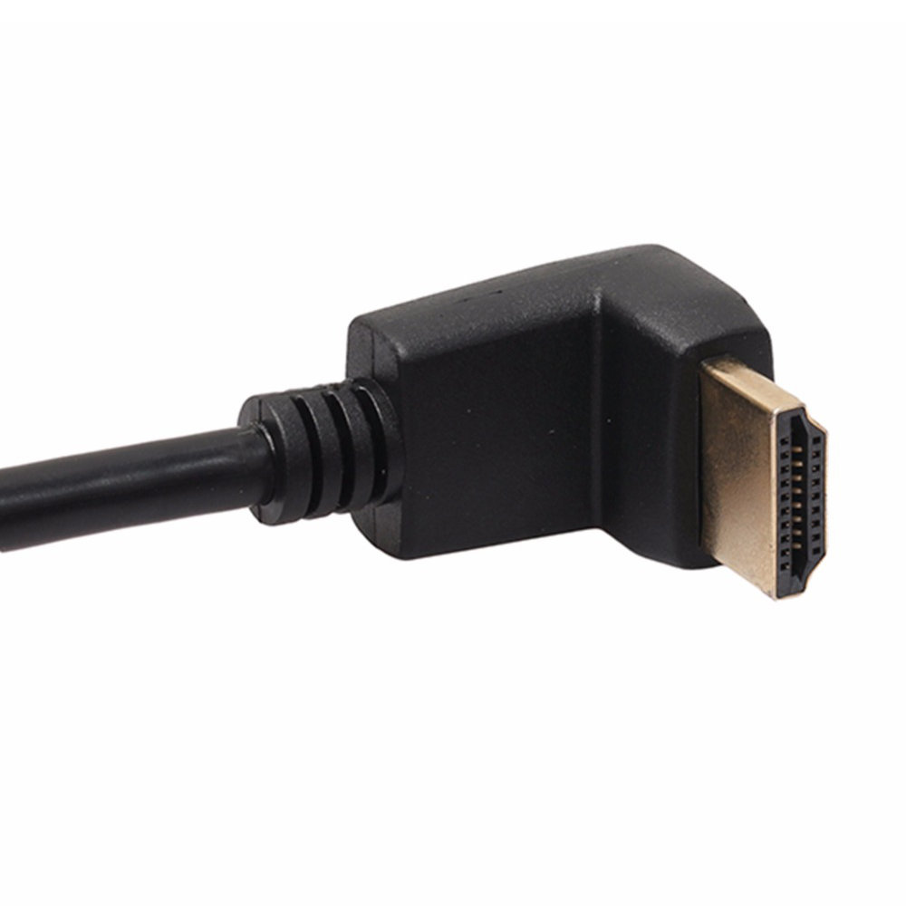 Câble HDMI 1.4 avec Plug coude courbe de 5 mètres