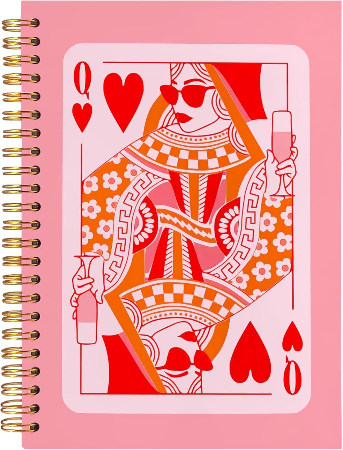 Cool Queen Of Hearts Journal
