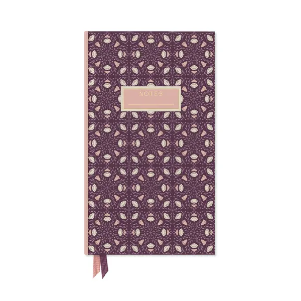 Folk Pattern Pocket Journal Pink
