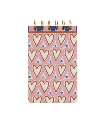 A Dopo Hearts Twin Wire Notepad