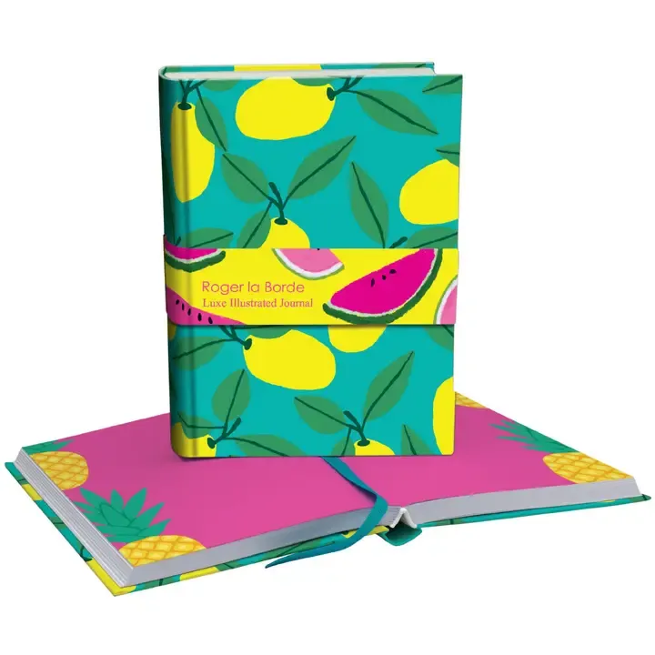 Blue Cute Fruit Illustrated Journal