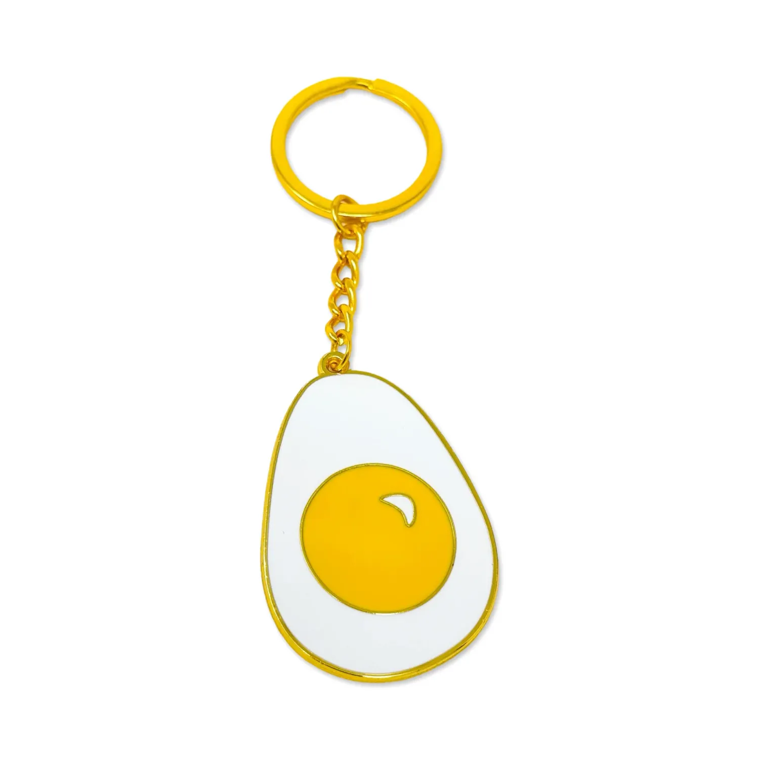 Egg Enamel Keyring